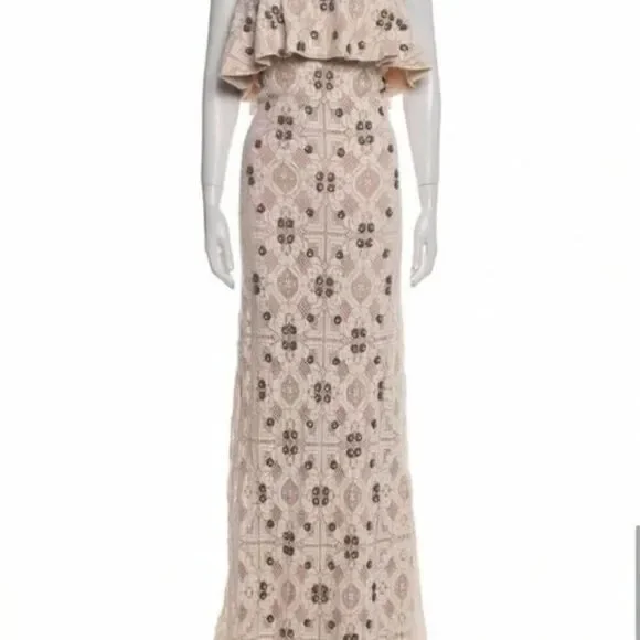 Nwt Johanna ortiz maxi lace dress - Picture 3 of 9